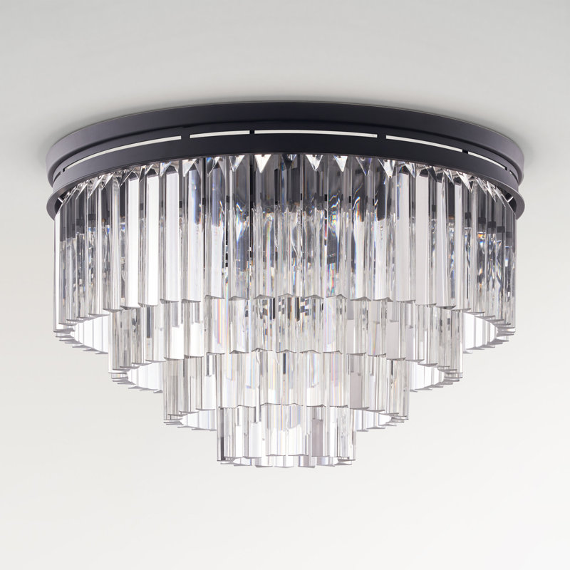 Lustre encastré 18 lumières 18,5 "Lucent, Noir