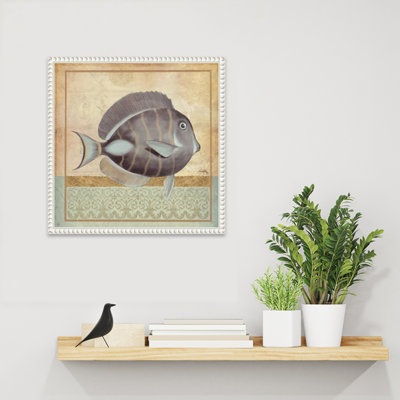 Vintage Fish II by Elizabeth Medley Framed Canvas Wall Art Print
