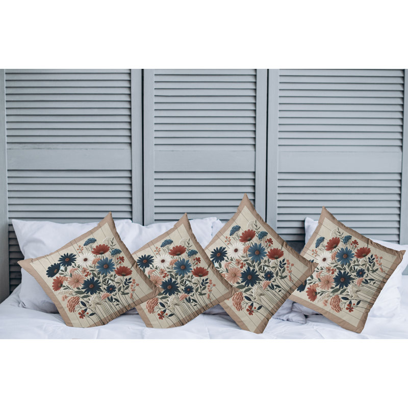 Fabric Reversible Throw Pillow, 24"H x 24"W