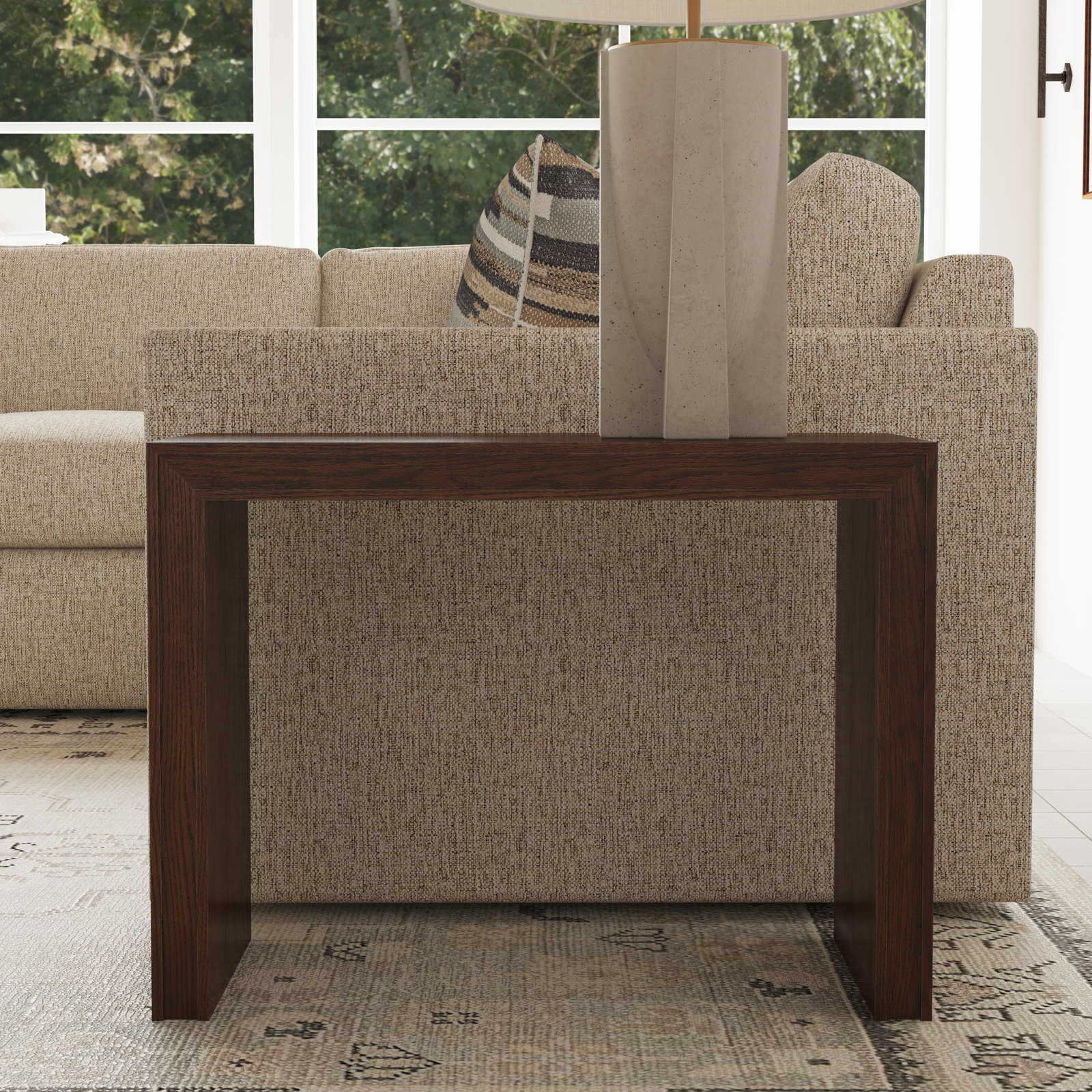 Southampton 29" End Table, Dark Brown
