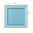 The Edge Collection Elegant Transparent Blue with Gold Rim Square Dinner Tableware COMBO Set-1434256788