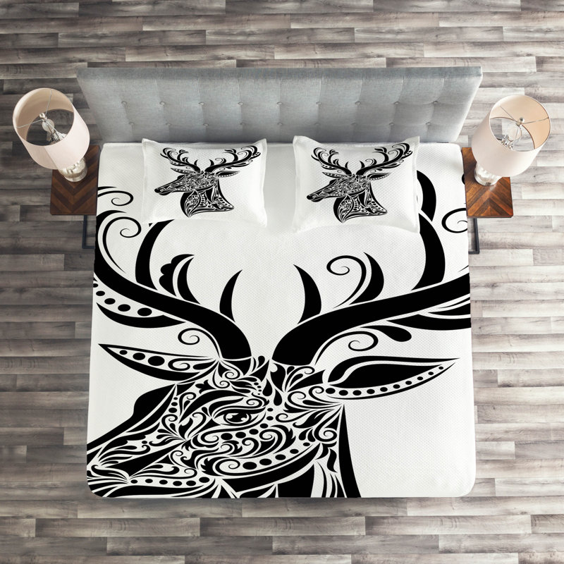 Eclectic Coverlet, King Bedspread + 2 Shams