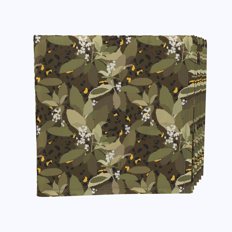 Polyester Animal Print Square Napkin