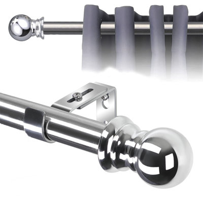 Arnolde Stainless Steel 76cm to 368cm Curtain Track/Rail