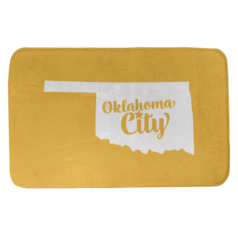 Tapis pour salle de bain ancrage alaska, l 21 po x L 34 po, Gris, Oklahoma City