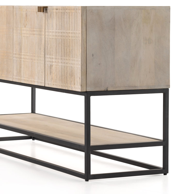 Kelby 56'' W Solid Wood Console Table, Natural