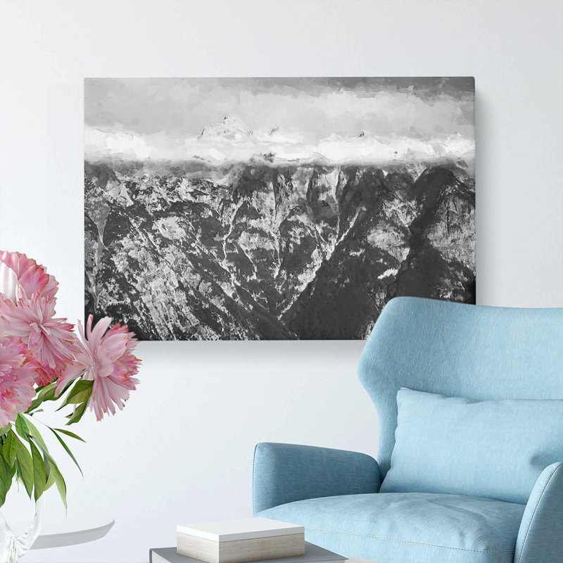 The Alps In Slovenia In Abstract - Wrapped Canvas, 40cm H x 60cm W x 3cm D