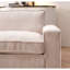 Canapé beige en velours côtelé 3 places - Design moderne pour un espace de vie spacieux et confortable-1396821261