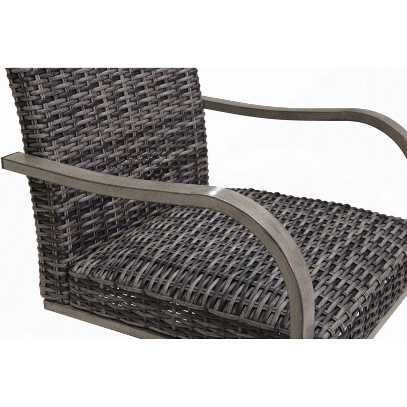 Ensemble de 2 chaises de patio pivotantes pour l'extérieur