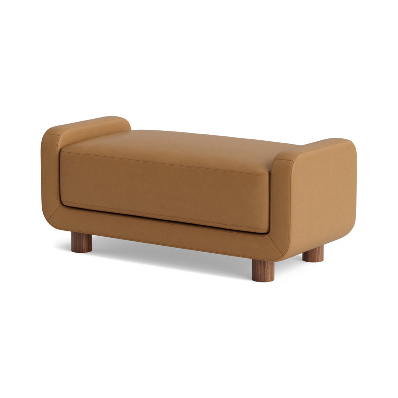 Eva Ottoman, Leather - Butterscotch