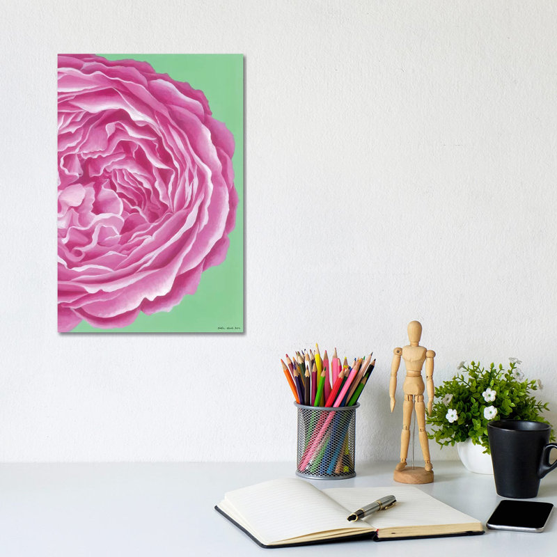 Pink Rose by Kirstin Wood - Wrapped Canvas Gallery-Wrapped Canvas Giclée, 20.32 cm H x 30.48 cm W
