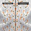Indoor / Outdoor Floral White Square Cushion Cover-994411485