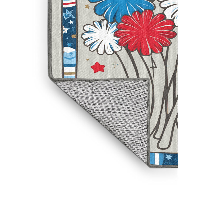 Tapis lavable pour les fêtes One Allium Way®, Rectangulaire 2 pi x 3 pi