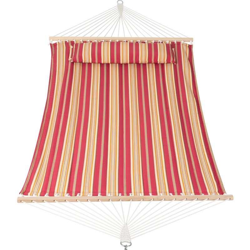 Hamac double classique Volkrad, Rouge / jaune rayé