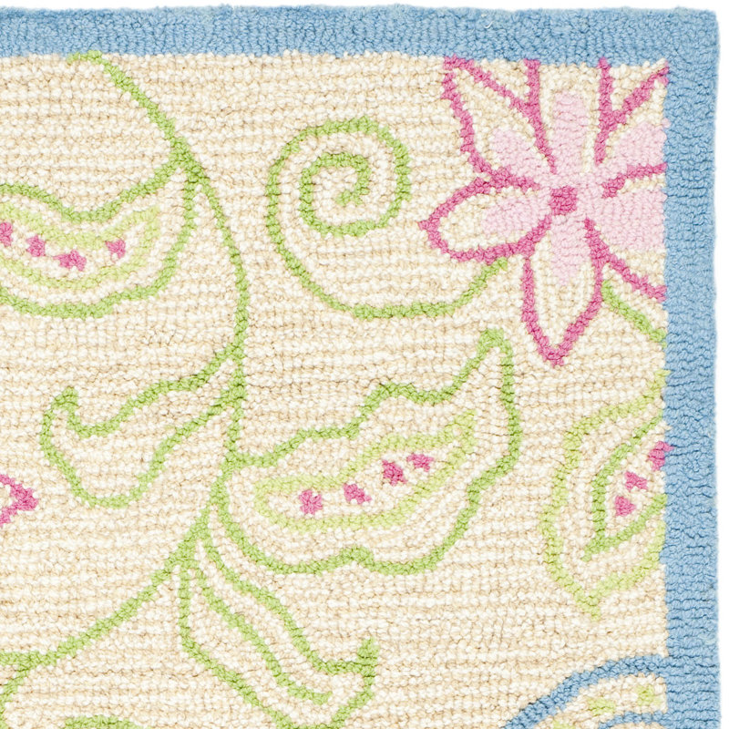 Claro Hand Tufted 80% Wool And 20% Cotton Rug, Rectangle 4' x 6'