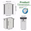 6X3.5FT Metal Outdoor Storage Shed,Tool Shed With Peaked Roof Waterproof With Clear Window And Lockable Door Compact Tool Shed