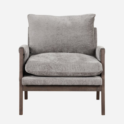 18.9'' H Velvet Upholstered Armchair