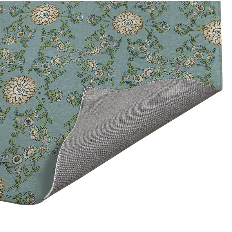 Aria Soft Step Outdoor Area Rug, Blue, Rectangle 5' x 3'