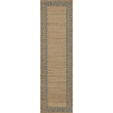 Erin Gates by Momeni Orchard Greek Key Jute and Wool Hand Woven Blue Area Rug