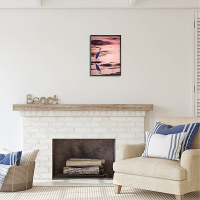 Au-479-Giclee " Crane Bird In Sunrise Marsh "