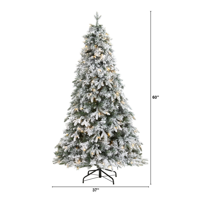 Lighted Artificial Christmas Tree, 5' H