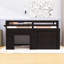 Lit mezzanine simple en bois avec tiroirs et tablette de rangement intégrés-34612049