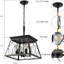 4 - Style antique rétro - noir doré pour la salle à manger cuisine de salon avec hauteur de luminaire réglable