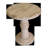 28" Brown Solid Wood End Table