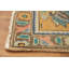 Tapis traditionnel rétro vert 10 x 13