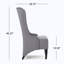 Chaise d'appoint à haut dossier-702422746