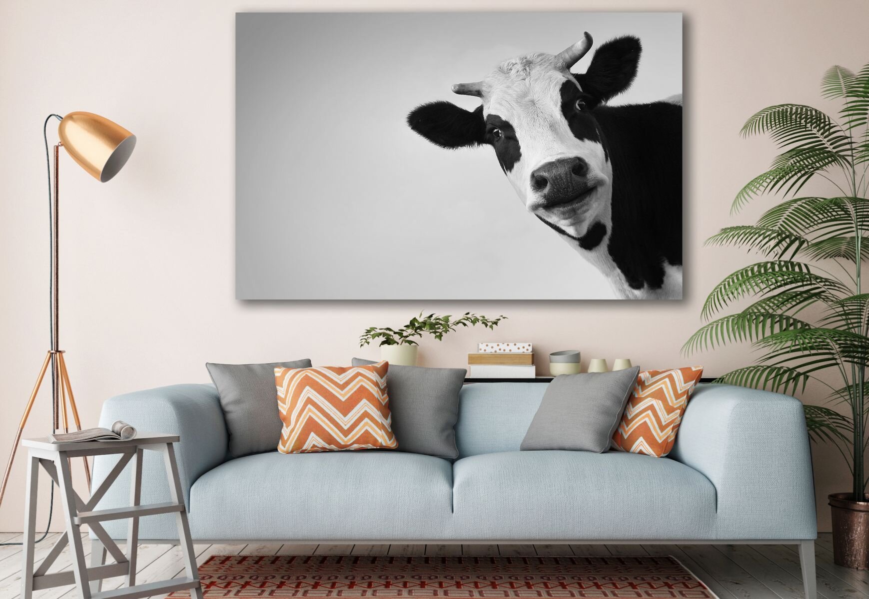 Bless international Cow On Background Landscape Nature, Animal ...