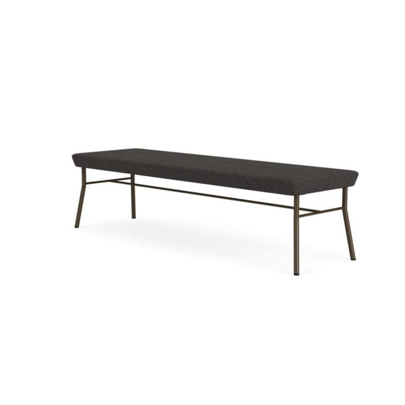 Lesro Banc en métal Mystic, Bleu fumé Archetype, Bronze