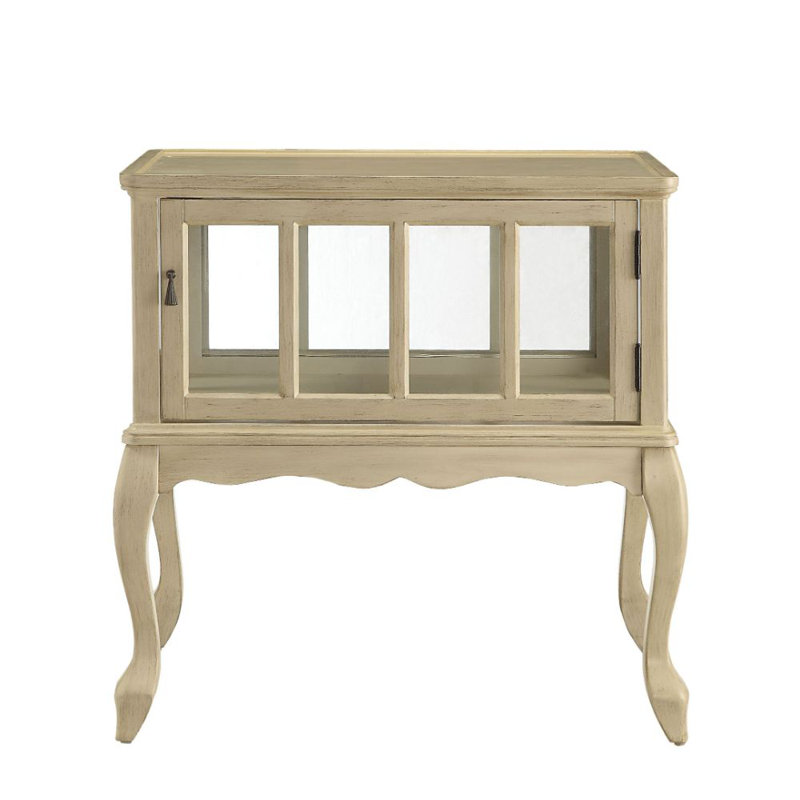 Hanna Accent Console Table, White Wood