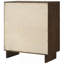 Commode 4 tiroirs brun chaud