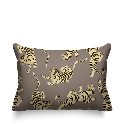 Coussin décoratif intérieur / extérieur Tigger Boho Tiger