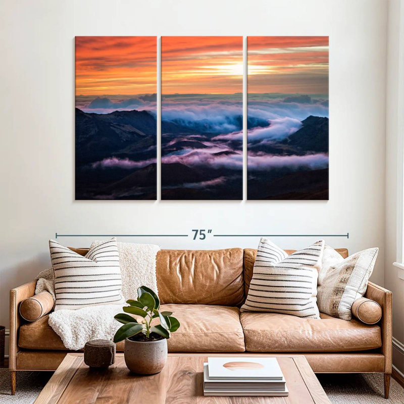 Alvord Cloudy Haleakala Volcano, 42" H x 65" W