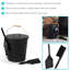 Seau en frêne noir thermolaqué 3 pièces avec cuillère et brosse Ash