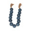 Guirlande de perles en bois de manguier avec pampille en jute-97851191