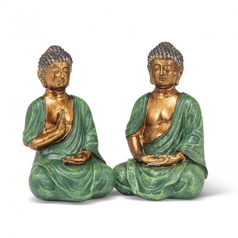 Ensemble de 4 figurines de Bouddha assis