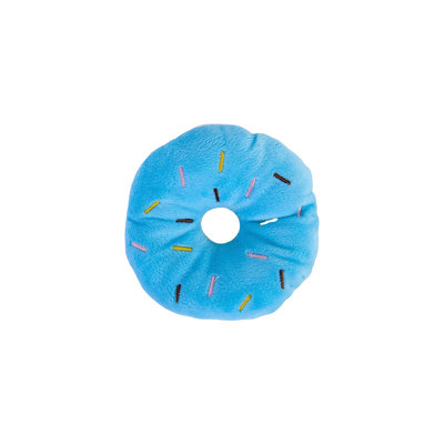 Polyester pets toy Plushs Donut Squeaky Dog Chew Toy For Aggressive Chewers Soft Lasting Cats Toy For Boredom Relief Hidden Squeaker Interactive Pet Anxiety Relief Toy