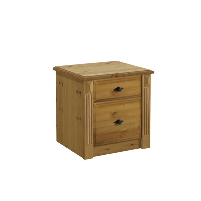 Eva 53cm W Wood Bedside Table