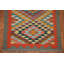 Tapis de couloir oriental multicolore en laine Kilim 3 x 10
