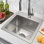 ForKitchen 15'' L Single Bowl Stainless Steel Kitchen Sink