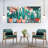 " Cactus Pots Multi Piece Canvas Print " 3 - Pieces-93058967