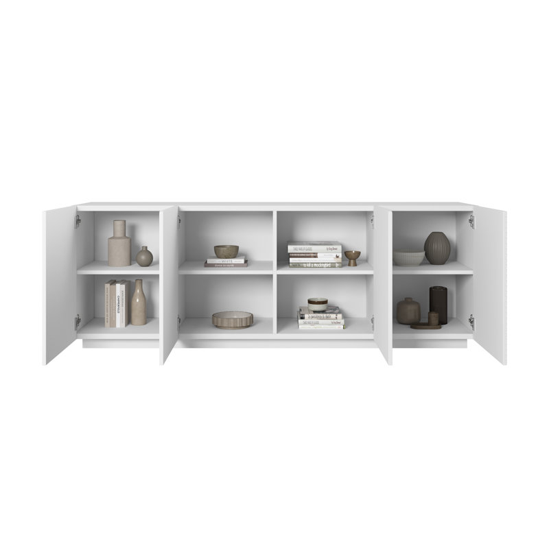 Meisel 200cm Sideboard, White Matte