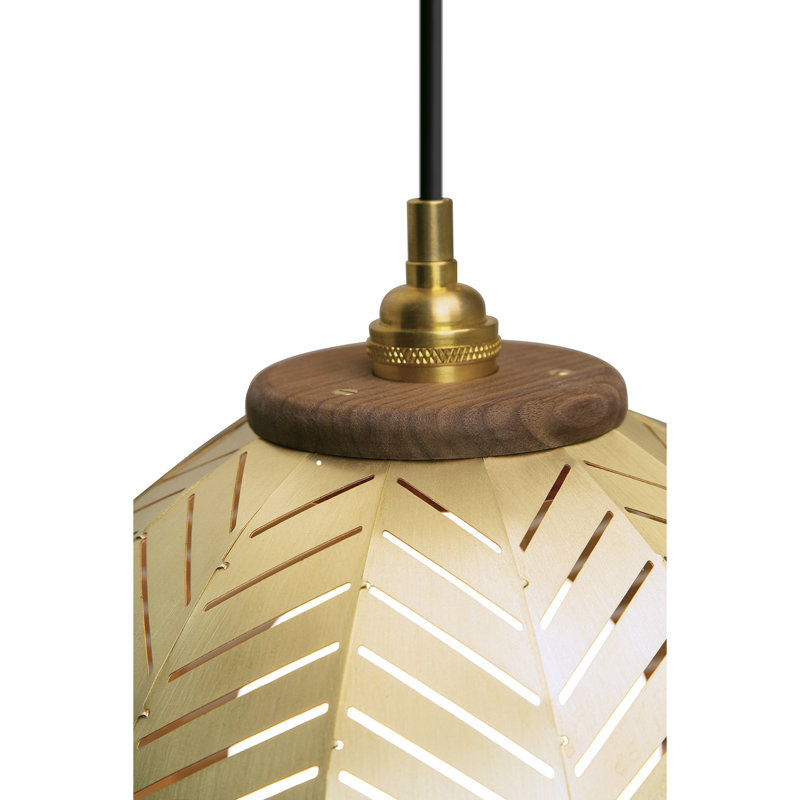 Amicus 1 - Light Pendant, 10.25" H x 12" W x 12" D, 2700K - Warm White LED, Walnut Finish