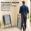 Outsunny Folding Garden Chairs Set of 4 Outdoor High Back-2114705746-2114705747