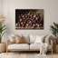 Légumes, échalote, art mural en métal noir-1458908695