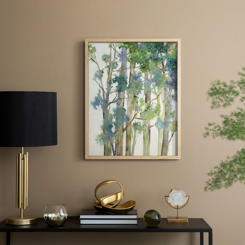 «Wind in the Trees», reproduction encadrée - bois massif, H 11 po x l 9 po, Naturel