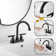 Centerset 2-handle Bathroom Faucet with Drain Assembly